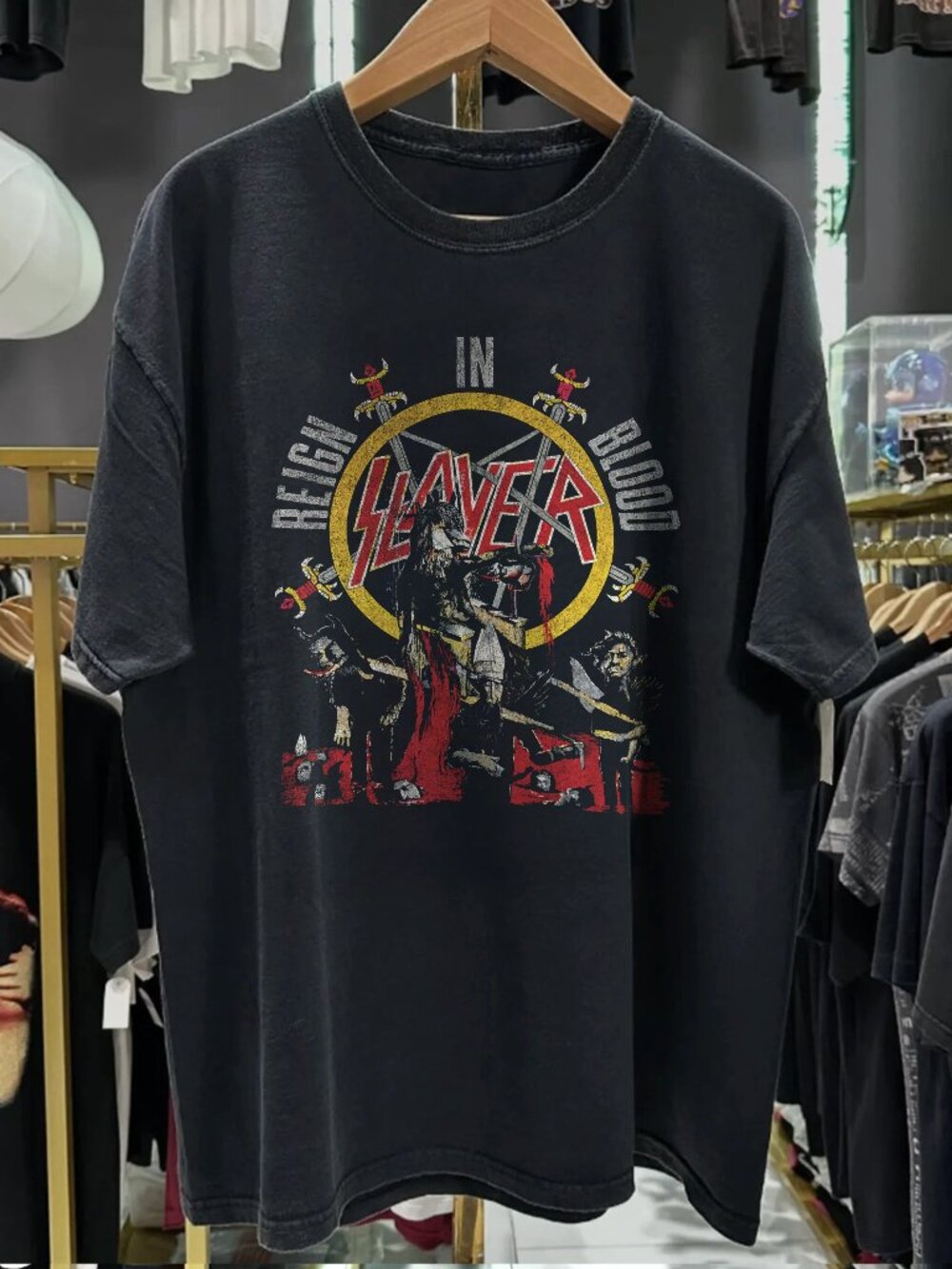 Rare Joe Cool Patriotic Washed White Tee